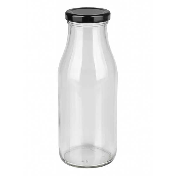 263ml Flasche mit BasicSeal Deckel schwarz UNiTWIST