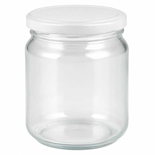 212ml Rundglas mit BasicSeal Deckel weiss UNiTWIST