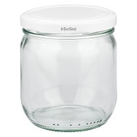 425ml Rundglas mit BioSeal Deckel weiss UNiTWIST 425ml Rundglas mit BioSeal Deckel weiss UNiTWIST