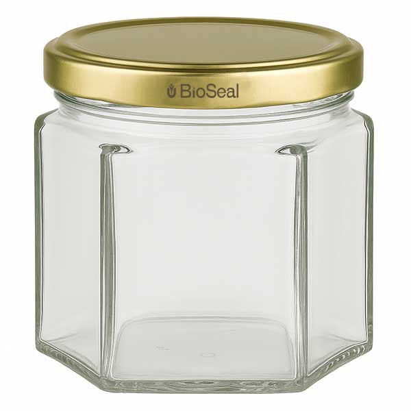 47ml Hexaglas mit BioSeal Deckel gold UNiTWIST
