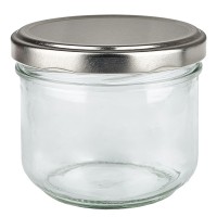 260ml Sturzglas mit BasicSeal Deckel silber UNiTWiST 260ml Sturzglas mit BasicSeal Deckel silber UNiTWiST