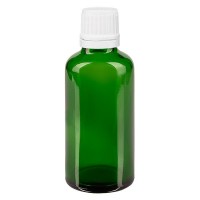 Apothekenfl. grün 50ml Schraubv. weiss OV Apothekenfl. grün 50ml Schraubv. weiss OV