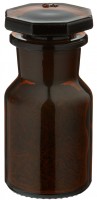 Gewürzglas Idee: 50 ml Steilbrustflasche Weithals Braunglas inkl. Glasstopfen Gewürzglas Idee: 50 ml Steilbrustflasche Weithals Braunglas inkl. Glasstopfen