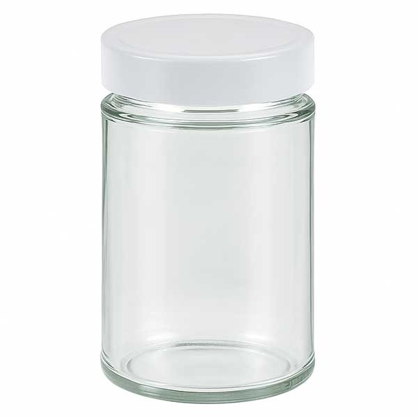 202ml Rundglas + BasicSeal Deckel weiss deep UNiTWiST