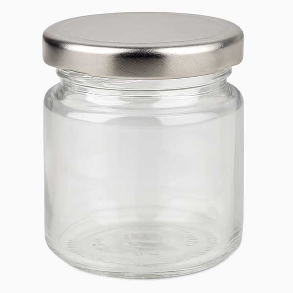 53ml Rundglas mit BasicSeal Deckel silber UNiTWIST