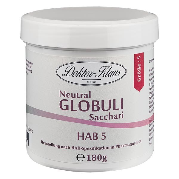 180g Neutral Globuli HAB5 aus 100% reiner Sachharose