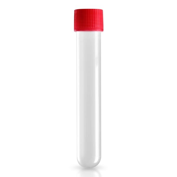 Reagenzröhrchen / Zentrifugenröhrchen mit Schraubdeckel Rot