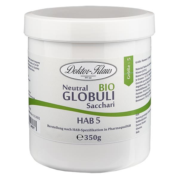 350g Bio Neutral Globuli HAB5 aus 100% reiner Sachharose