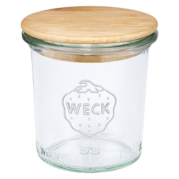 WECK-Mini-Sturzglas 140ml mit Holzdeckel