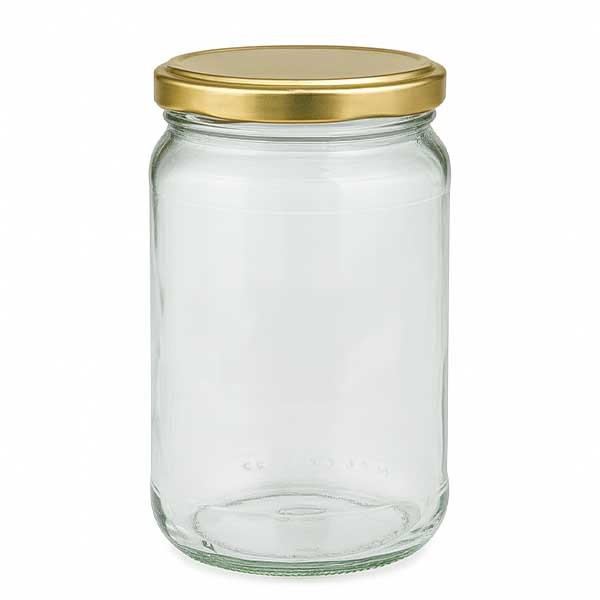 305ml Rundglas mit BasicSeal Deckel gold UNiTWIST