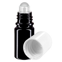 Apothekenfl. viol. 5ml Roll-On Verschluss weiss Apothekenfl. viol. 5ml Roll-On Verschluss weiss