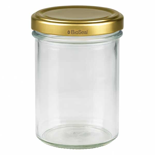230ml Sturzglas mit BioSeal Deckel gold UNiTWIST