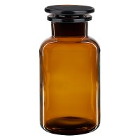 Apothekerflasche 500 ml Weithals Braunglas inkl. Glasstopfen Apothekerflasche 500 ml Weithals Braunglas inkl. Glasstopfen