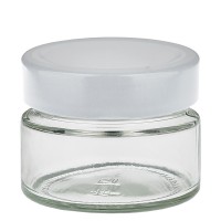 130ml Rundglas mit BasicSeal Deckel weiss UNiTWIST 130ml Rundglas mit BasicSeal Deckel weiss UNiTWIST