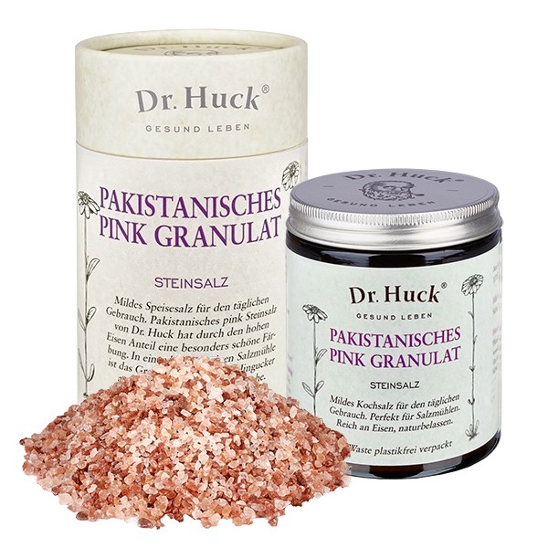 Pakistanisches pink Steinsalz Granulat Dr. Huck