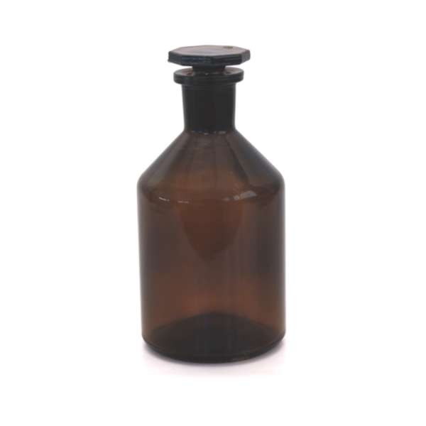 250ml Steilbrustflasche Enghals Braunglas Glasstopfen