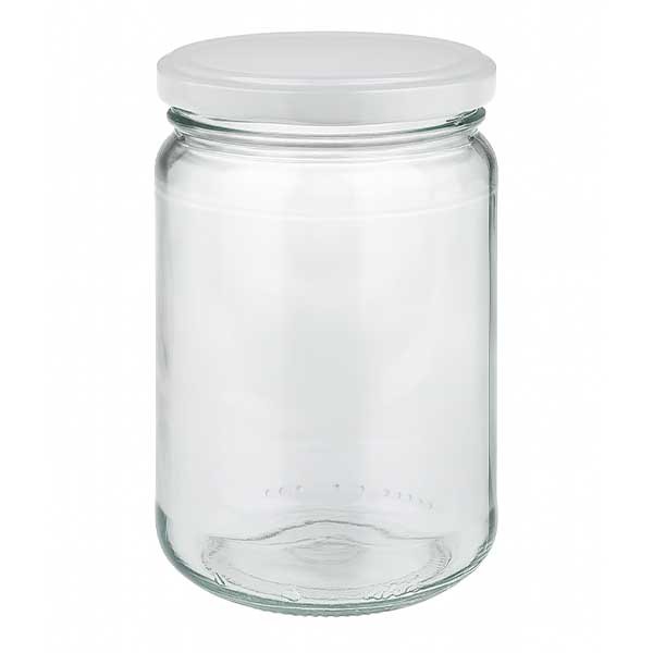 305ml Rundglas mit BasicSeal Deckel weiss UNiTWIST