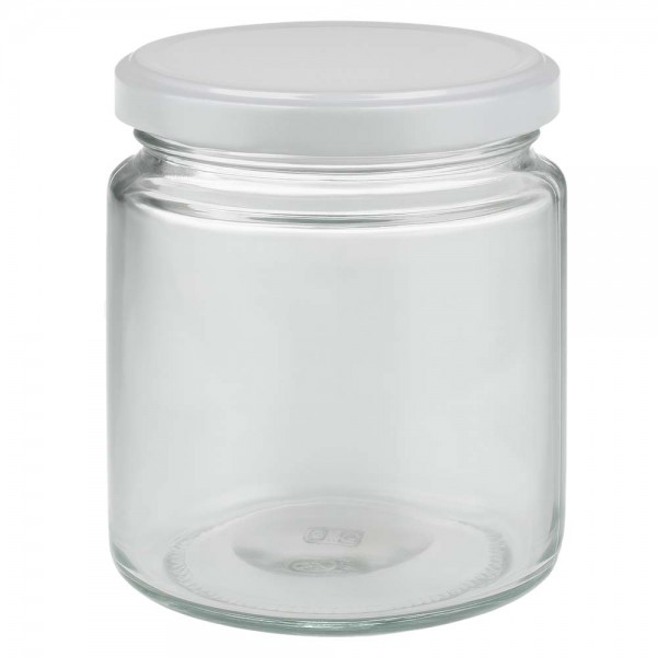 350g Honigglas + BasicSeal Deckel weiß UNiTWIST