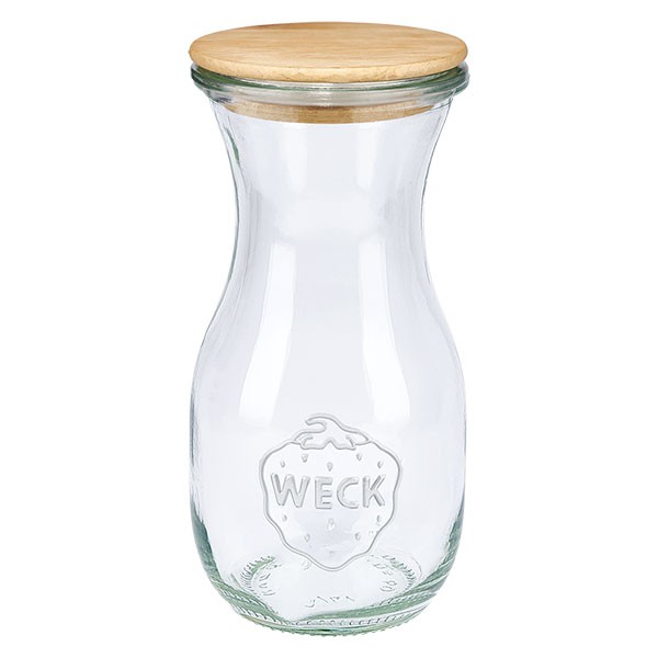 WECK-Saftflasche 290ml mit Holzdeckel