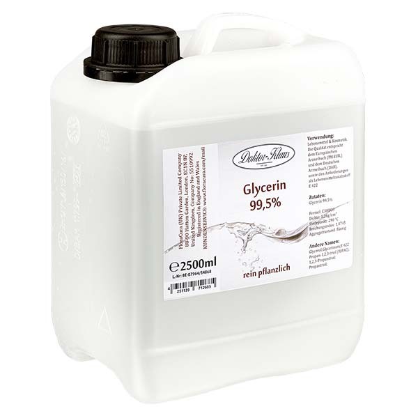 Glycerin 99.5% im 2.5 Liter HDPE Kanister von Doktor Klaus - E 422