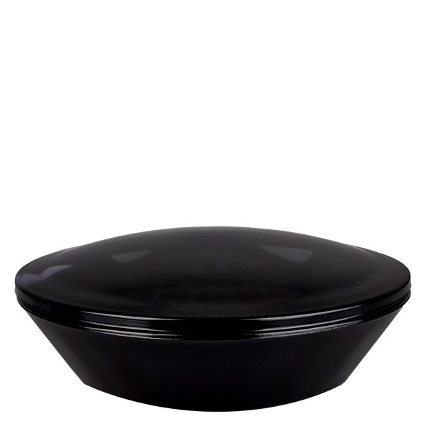 Schale Violettglas, mit eingeschliffenem Deckel