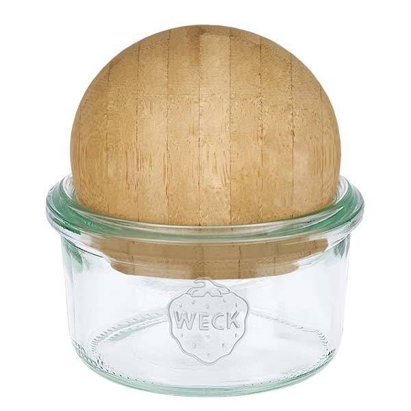 165ml Sturzglas WECK RR80 mit Holzkugel