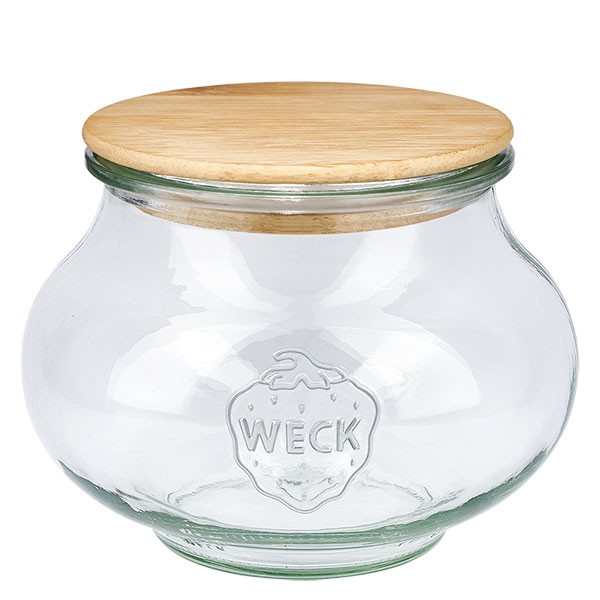 WECK-Schmuckglas 1062ml mit Holzdeckel