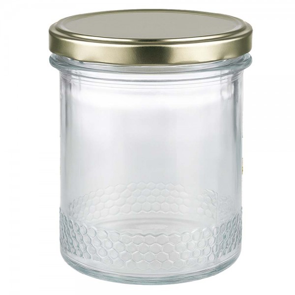 400g Honigglas + BioSeal Deckel gold UNiTWIST