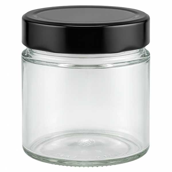 135ml Rundglas + BasicSeal Deckel schw. deep UNiTWiST
