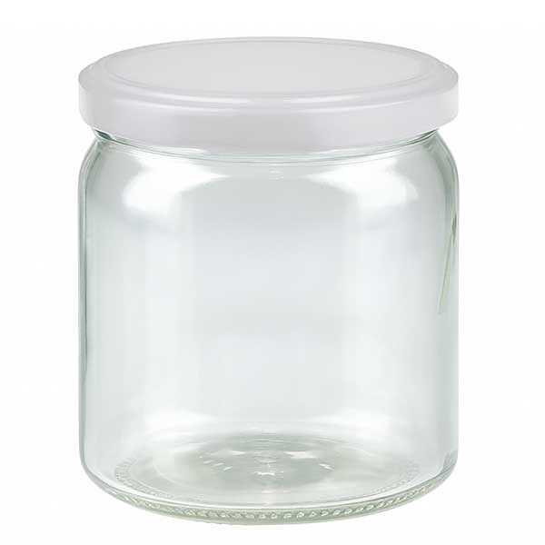 408ml Rundglas mit BasicSeal Deckel weiss UNiTWIST
