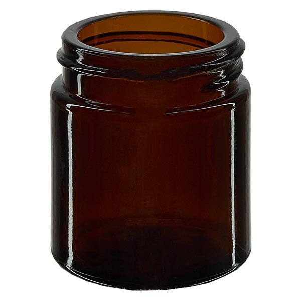 Glastiegel 30ml BRAUNGLAS 38mm/R3