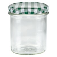 350ml Sturzglas + BasicSeal Deckel grün/weiss UNiTWiST 350ml Sturzglas + BasicSeal Deckel grün/weiss UNiTWiST