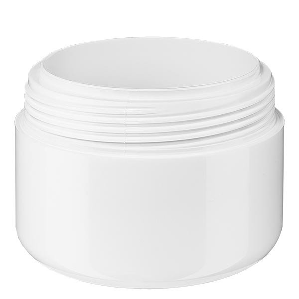 Cremedose 'Softline' weiss 30ml mit SV und Abdeckscheibe
