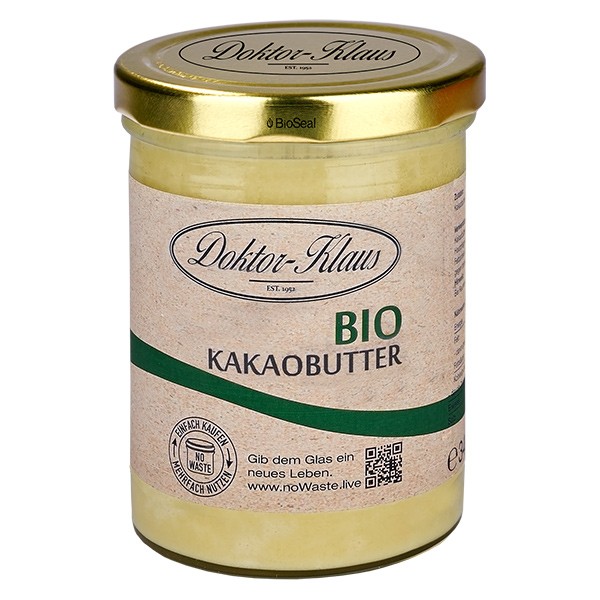 340g Bio Kakaobutter Doktor-Klaus noWaste