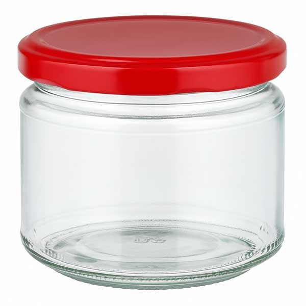 330ml Rundglas + BasicSeal Deckel rot UNiTWIST