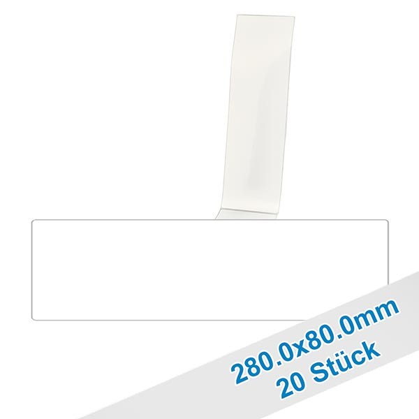 20er Pack Etiketten 85.0x280.0mm zum Beschriften