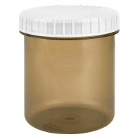 Kunststoffdose 180ml Shadow mit gerilltem weissen Schraubdeckel aus PE, Verschlussart Standard Kunststoffdose 180ml Shadow mit gerilltem weissen Schraubdeckel aus PE, Verschlussart Standard