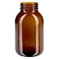 Weithalsflasche 500ml Braunglas mit DIN 55 Mündung ohne Verschluß Weithalsflasche 500ml Braunglas mit DIN 55 Mündung ohne Verschluß