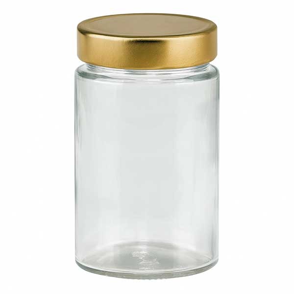 245ml Rundglas mit BasicSeal Deckel gold deep UNiTWiST