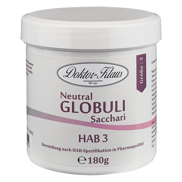 180g Neutral Globuli HAB3 aus 100% reiner Saccharose