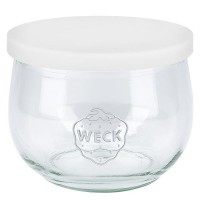 580ml Tulpenglas WECK RR100 mit Silikondeckel weiß 580ml Tulpenglas WECK RR100 mit Silikondeckel weiß