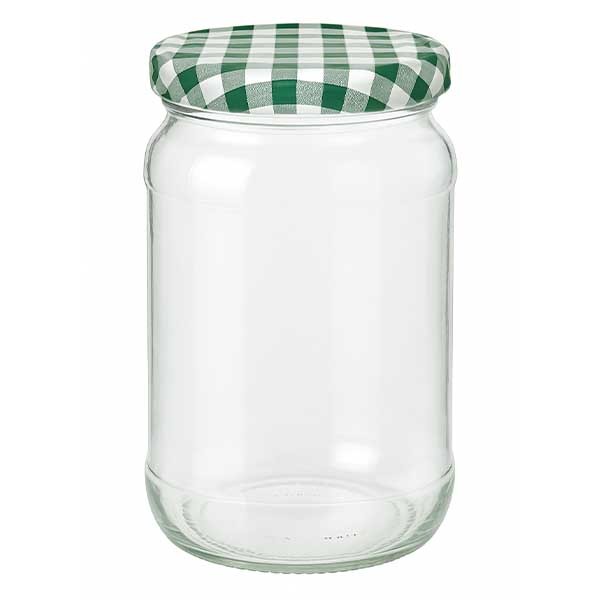 1062ml Rundglas + BasicSeal Deckel grün/weiss UNiTWiST