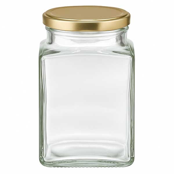 260ml Tetraglas mit BasicSeal Deckel gold UNiTWIST