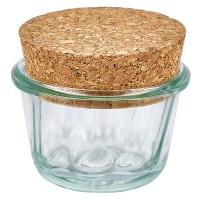 165ml Gugelhupfglas WECK RR80 mit Korken natur 165ml Gugelhupfglas WECK RR80 mit Korken natur