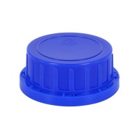 Schraubverschluss OV DIN 54 blau mit Konusdichtung, passend für Weithalsflaschen 500ml und 1000ml (A Schraubverschluss OV DIN 54 blau mit Konusdichtung, passend für Weithalsflaschen 500ml und 1000ml (A