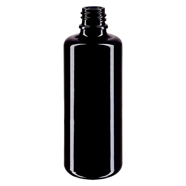Violettglas Flasche 100ml DIN 18 (Mironglas)