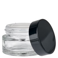 Glastiegel 20ml klar mit Einlegedeckel UNiTWIST Glastiegel 20ml klar mit Einlegedeckel UNiTWIST