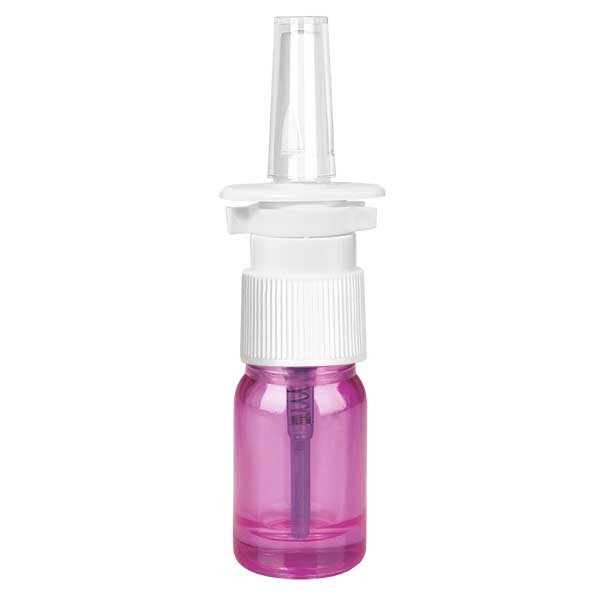 5ml Nasensprayflasche weiß/tr.. mit Standardverschluss PurpleLine UT18/5