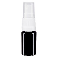 Violettglasflasche 5ml mit Pumpzerstäuber weiss Violettglasflasche 5ml mit Pumpzerstäuber weiss