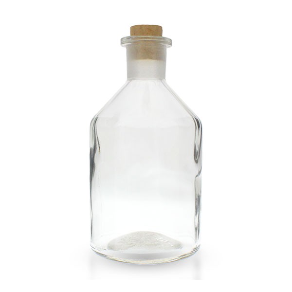 250ml Steilbrustflasche Enghals Klarglas mit Korken